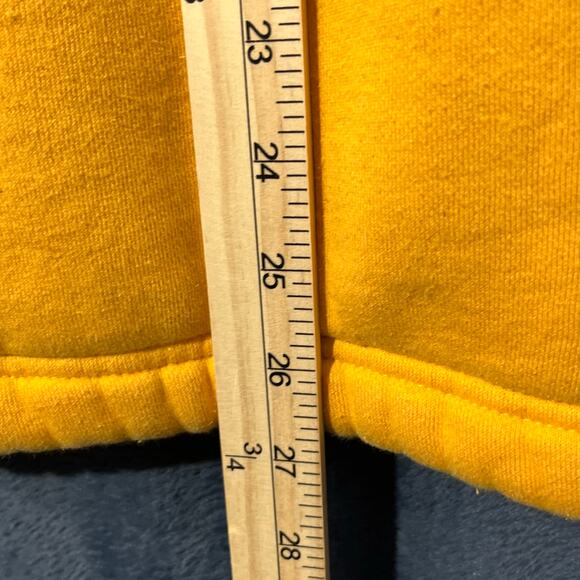 Vintage Y2K Chaps Yellow Heavy Single Stitch Pull Over Hoodie Mens‎ Size XXL - Picture 6 of 7